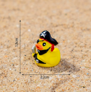 Breloques créatives en résine sur le thème des <span class=keywords><strong>pirates</strong></span>, figurines en résine de canard de dessin animé pour jouets de maison de poupée, accessoires de décoration pour micro-paysages de dessin animé - Product Image 6