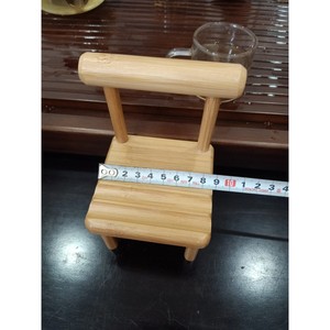 <b>Bamboo</b> and wooden chair, phone holder, <b>stool</b>, phone stand, lazy phone base, factory customization, TikTok influencer OEM. - Product Image 3