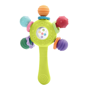 En gros Jouets hochets pour bébé, Balle <span class=keywords><strong>Manhattan</strong></span> Atom sonore, Anneau de dentition pour bébé, Jouet sensoriel tactile, Anneau de dentition, Bâtonnet de grattage manuel - Product Image 1