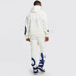 Servicio OEM Top Trending Conjunto de invierno para adultos Transpirable Ligero 100% Algodón Puff Impresión Chándal con mangas largas - Product Image 4