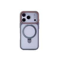 Coque de téléphone PC magnétique Phantom compatible avec iPhone 17 16 15 14 13 12 Pro Max, finition mate avec grande fenêtre pour iPhone 16