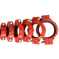 Échantillon gratuit peint rainuré té coude Union réducteur croix accouplement flexible arroseur d'incendie raccords en carbone