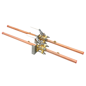 Soporte de Montaje de Latón para Válvula de Gas Medicinal de 2 y 4 Pulgadas, Desengrasado para Servicio de Oxígeno, Soldadura Médica, Aislamiento de Doble Puerto - Product Image 1