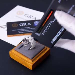 Anillo Cubano Iced para Hombre, de Plata de Ley 925, Chapado en Oro Blanco, con 3 Filas de Piedras de Moissanita VVS, Engaste de Garras, Venta al por Mayor a Granel - Product Image 3