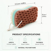 Éponge de bain 3 couches en gros avec corde de suspension, éponge exfoliante douce pour le corps pour adultes et enfants, couleur personnalisée OEM ODM, lots en vrac