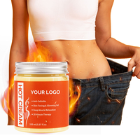 Crème Amincissante Bio Naturelle Chauffante Brûle-Graisse Best-Seller pour la Taille et le Ventre, Élimination de la Cellulite, Raffermissante et Tonifiante Musculaire