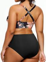 Surdimensionné Femmes Plus La Taille Bikini Taille Haute Contrôle Du Ventre Maillots De Bain Grande Taille Deux Pièces Maillots De Bain Maillots De Bain