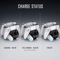 Support de Charge Double pour Manettes PS5 – Station de Recharge pour Deux Contrôleurs PlayStation 5