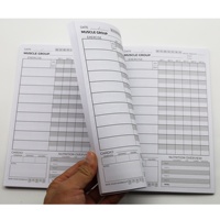 Carnet de fitness personnalisé A5 à spirale avec couverture en papier, planificateur d'entraînement pour femmes et hommes, cadeau pour suivre les essentiels de la salle de sport