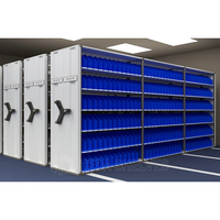 Système de rayonnage mobile à haute densité pour le stockage de documents de bureau, d'hôpital et d'archives, mobile en rack empilable