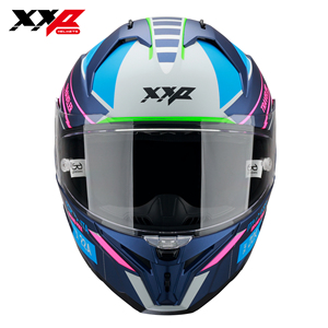 Casque de moto intégral NEUF avec grand spoiler, double visière, boucle à dégagement rapide, taille S-XXL, XXP VINDICATOR TRAVELER DOT ABS - Product Image 2