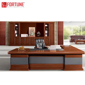 Big Luxury Wholesale European Market Classic Hard Wood Office Desk (FOH-A33122)