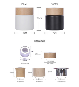 Chai Khuếch Tán Thủy Tinh Lọ Hương Liệu Bình Khuếch Tán Sậy Sang Trọng Chai Khuếch Tán Độc Đáo Có Nắp Gỗ - Product Image 6