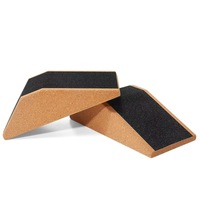 Bloc de squat en forme de cale, brique de yoga, aide à la remise en forme, protection des genoux, haute densité, résistant à l'abrasion, style papier de verre, accessoire sportif