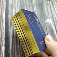 Cartes de visite de luxe en carton recyclé écologique, carton duplex, dorure argentée, estampage à chaud en feuille d'or, plaqué or