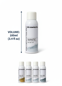 สเปรย์สีเมทัลลิกเกรดอาหารสำหรับตกแต่งเค้ก อบขนม ผงกลิตเตอร์ 100 มล. ผงสีประกายมุก ขายส่ง - Product Image 2