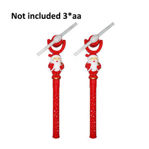 Fête de Noël moulin à vent rotatif bâton clignotant de Noël rouge avec des chansons de Noël HN835178 - Product Image 3