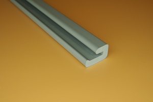 J-Shape UPVC <b>Plastic</b> <b>Profiles</b> Modern Design for Building Supermarket Hospital Use - Product Image 3