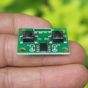 Placa de control de motor de dos canales de 28x19.5mm para motor de CC, módulo controlador DIY con interruptor de avance y retroceso - Product Image 2