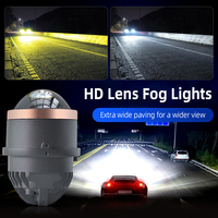 Feux antibrouillard/phares à LED de haute qualité à trois couleurs commutables, projecteur de phare pour Toyota Ford
