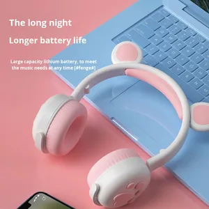 Over-Ear pour casque Bluetooth avec oreilles de <span class=keywords><strong>chat</strong></span> mignon casque de sport sans fil brillant vente <span class=keywords><strong>chaude</strong></span> - Product Image 3
