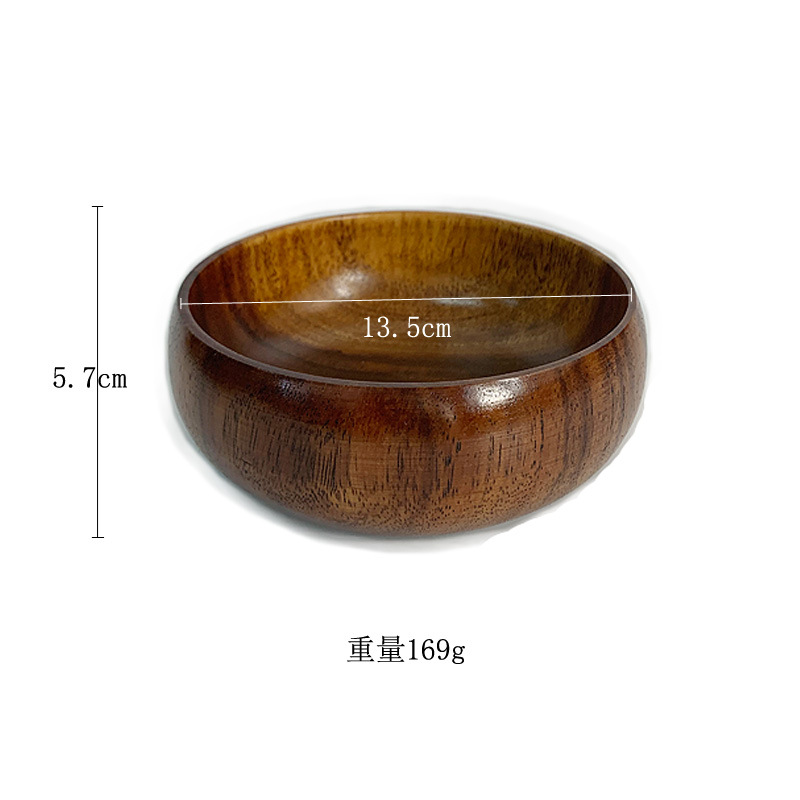 Bol en bois à fond plat