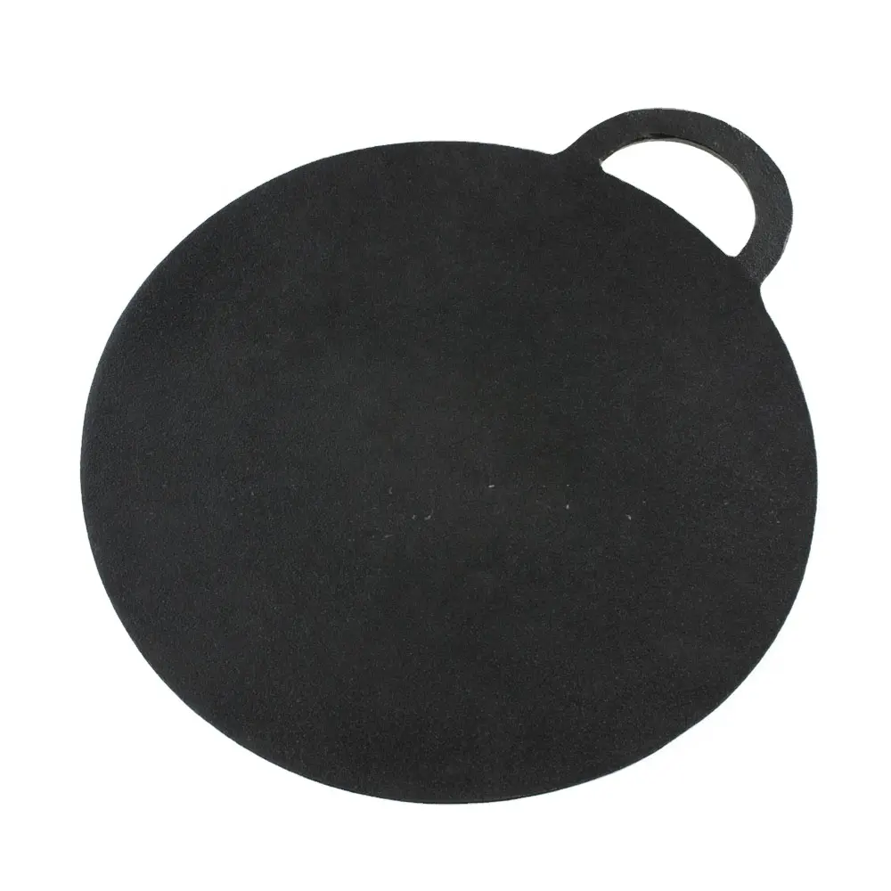 Plaque de pierre de cuisson Pizza, en fonte noire, pas cher