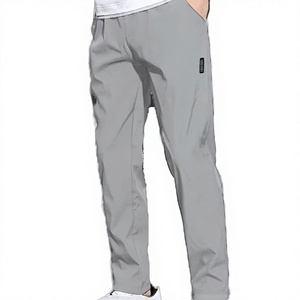 Vêtements Brandour – Pantalon décontracté léger en lin/coton imprimé numériquement, plissé sur le devant, avec cordon de serrage, taille mi-haute, délavage à la pierre, collection Printemps - Product Image 3