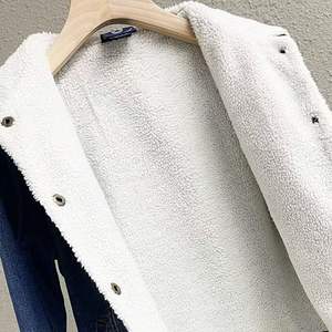 Primavera autunno inverno nuovo <span class=keywords><strong>cappotto</strong></span> di <span class=keywords><strong>Jeans</strong></span> da donna con 4 tasche a maniche lunghe caldo <span class=keywords><strong>cappotto</strong></span> di <span class=keywords><strong>Jeans</strong></span> giacca ampia in Denim - Product Image 5