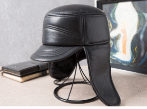 X1754 in vera pelle per paraocchi color <span class=keywords><strong>Peaky</strong></span> cappello caldo camionisti cappello per Casual quotidiano all'aperto e uso di viaggio - Product Image 3
