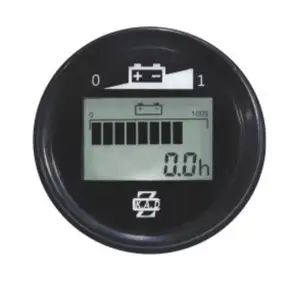 2b 24v painel redondo lcd carregador bateria estado hora de descarga medidor indicador instrumentos preço barato com duas conexões