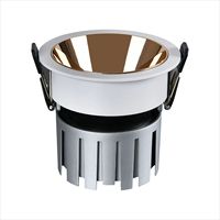 Spot LED encastré moderne IP20 6000K anti-éblouissement à cadre étroit COB profond en aluminium 7W 12W 20W pour salon
