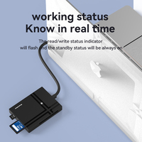 Concentrador USB C con lector de tarjetas 5 en 1 USB 3,0, adaptador de lector de tarjetas de memoria SD TF CF XD MS, proveedores