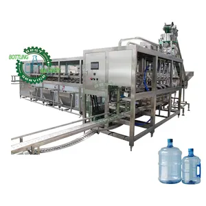 900BPH L type 18.9 Ltr 19 Liter 20 Liters plastic 5 gallon bottle barrel bucket purified water filling machine line plant