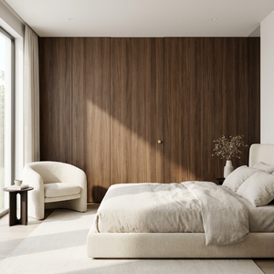 Porte intérieure minimaliste invisible sans joint, finition composite PVC, réduction du bruit 55 dB, étanche à l'humidité, pour salle <span class=keywords><strong>de</strong></span> bain et hôtel - Product Image 2