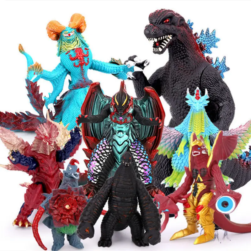 Custom Anime GodzillaMovie Doll Action Toy Movable Model Nuclear Powered Monster King Injecting Energy Children's toys