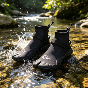 Chaussures de plage en néoprène à orteils séparés 3 mm, bottes de surf antidérapantes avec protection des orteils pour kayak, SUP, snorkeling, plongée - Product Image 1