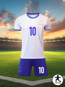 Equipación de fútbol de la selección nacional francesa, fábrica de equipaciones de fútbol, personalización disponible.f10 - Product Image 2