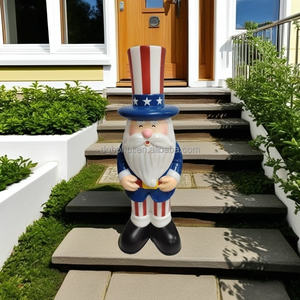 USA Independent Day Décoration Source Factory Personnalisation avec lumière LED Juillet 4th Blow Mold Oncle <span class=keywords><strong>Sam</strong></span> - Product Image 4