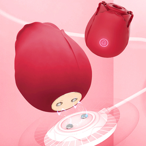 Mini vibromasseur rose en forme de fleur pour stimulation clitoridienne et mamelon, suceur vibrant pour femmes - Product Image 6