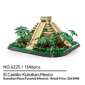 Vanger 6225 Modello Assemblabile del Tempio Maya di Kukulcan in Messico, Blocchi da Costruzione Educativi - Product Image 5