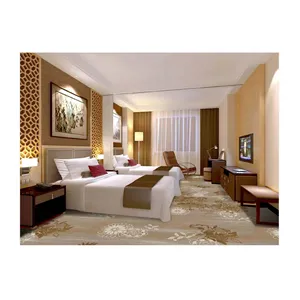चीन कारखाने आपूर्तिकर्ताओं आधुनिक होटल अतिथि कमरे और गलियारों के लिए ग्रे कालीन और आसनों 100% नायलॉन मुद्रित कालीन