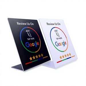 บัตรรีวิว Google แบบ NFC พร้อมขาตั้ง PVC ชิป 215 สำหรับร้านอาหาร - Product Image 2