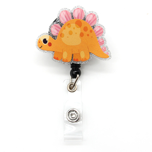 Carretes de insignia divertidos Retráctil Silly Goose Cow Turtle Badge Holder para enfermera Enfermería Nombre Etiqueta Tarjeta Accesorios Glitter Badge Reel - Product Image 3