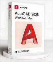 AutoCAD Versión Educativa 1 Año 2018-2026, Software de Dibujo y Diseño Asistido por Computadora para MAC Linux - En Stock