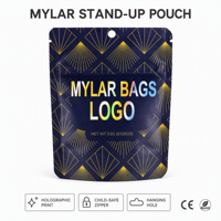 Bolsas de Mylar a Prueba de Niños, Bolsas con Cierre Personalizadas Impresas Digitalmente, Bolsas de Embalaje Reutilizables