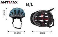 Casco de Ciclismo ANTMAX Multicolor para Adultos, Transpirable, para Ciclismo de Montaña y Carretera, con 19 Ventilaciones