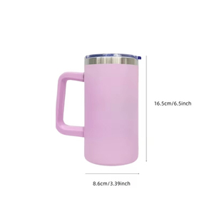 20 oz Stainless Steel Tumbler <b>Mug</b> With Handle Vacuum <b>Insulated</b> Travel Coffee Cup Sublimation Gift Cup - Product Image 2