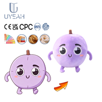 UYEAH EN71/CPC/GRS Peluche personnalisée en forme de pomme, mignonne, en coton, motif dessin animé, jouet en peluche doux, design personnalisé, cadeau