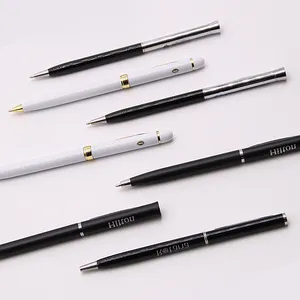 High Quality Promotional Gifts Ballpoint Pen Customer Logo Customization Printing Logo Pens Hotel Metal Pen